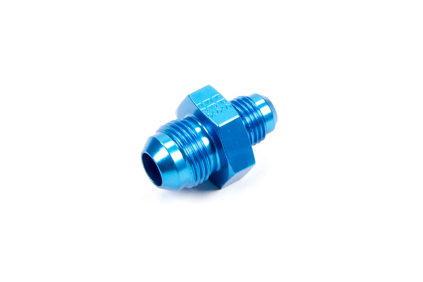 Fitting - Adapter - Straight - 8 AN Male to 6 AN Male - Aluminum - Blue Anodized - Each