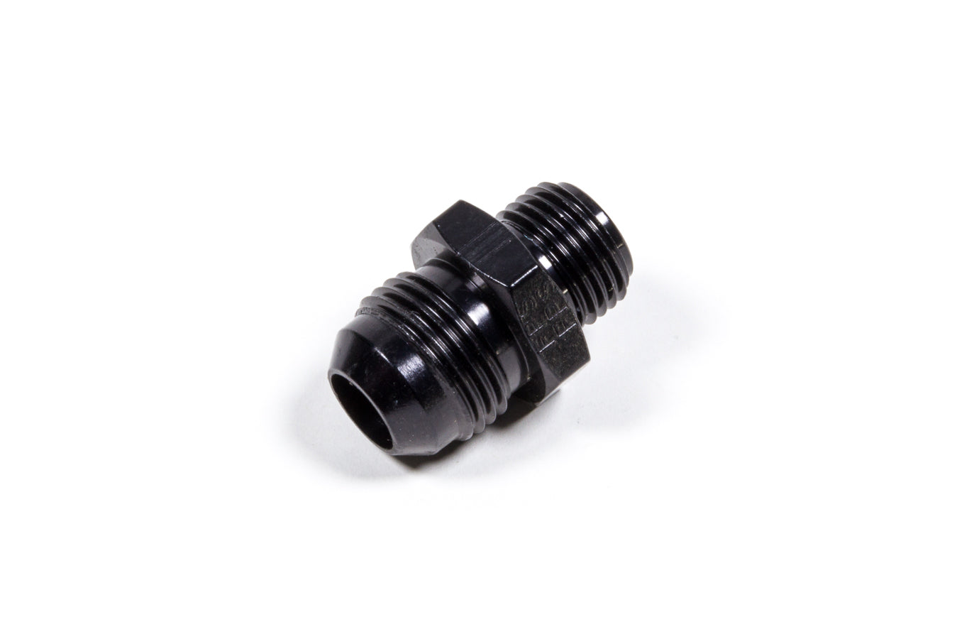 Fitting - Adapter - Straight - 8 AN Male to 5/8-18 in Inverted Flare Male - Aluminum - Black Anodized - Each
