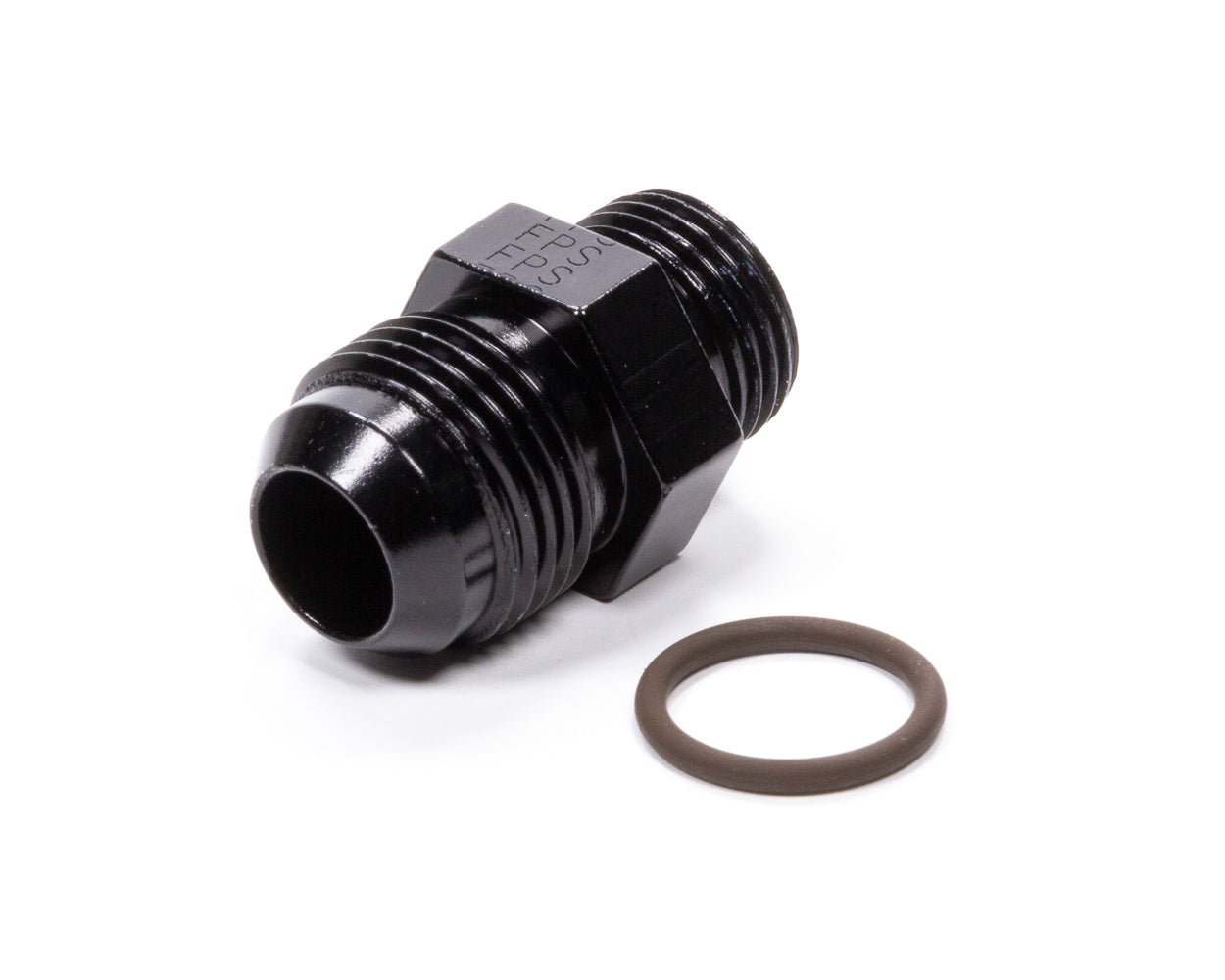 Fitting - Adapter - Straight - 8 AN Male O-Ring to 10 AN Male - Aluminum - Black Anodized - Each