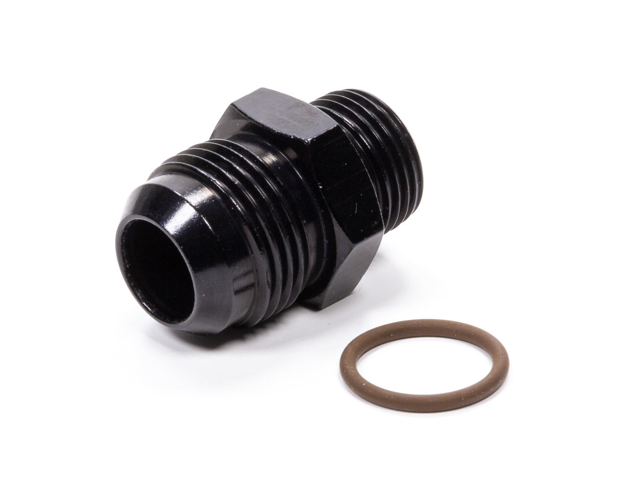 Fitting - Adapter - Straight - 12 AN Male to 10 AN Male O-Ring - Aluminum - Black Anodized - Each