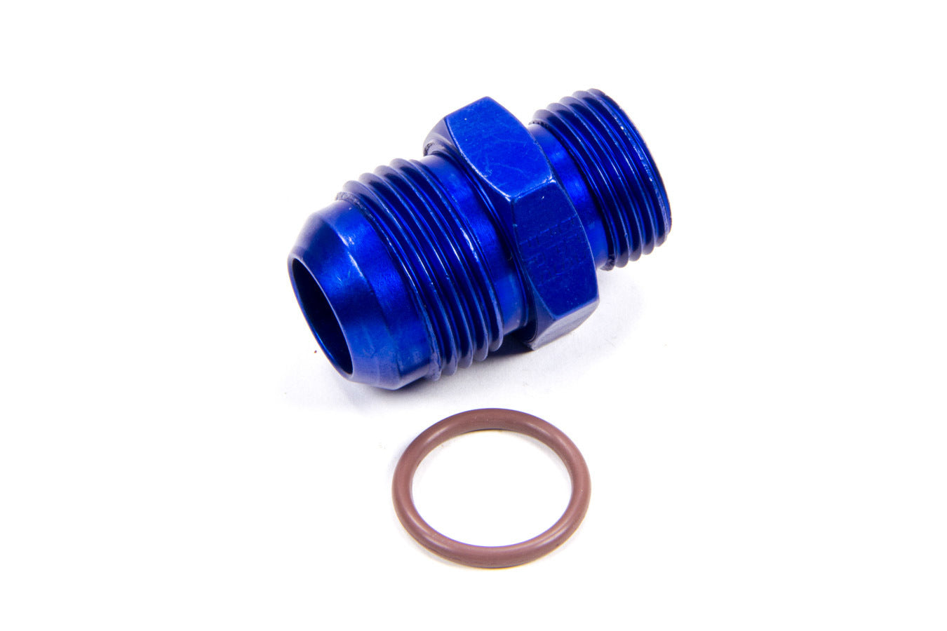 Fitting - Adapter - Straight - 12 AN Male to 10 AN Male O-Ring - Aluminum - Blue Anodized - Each
