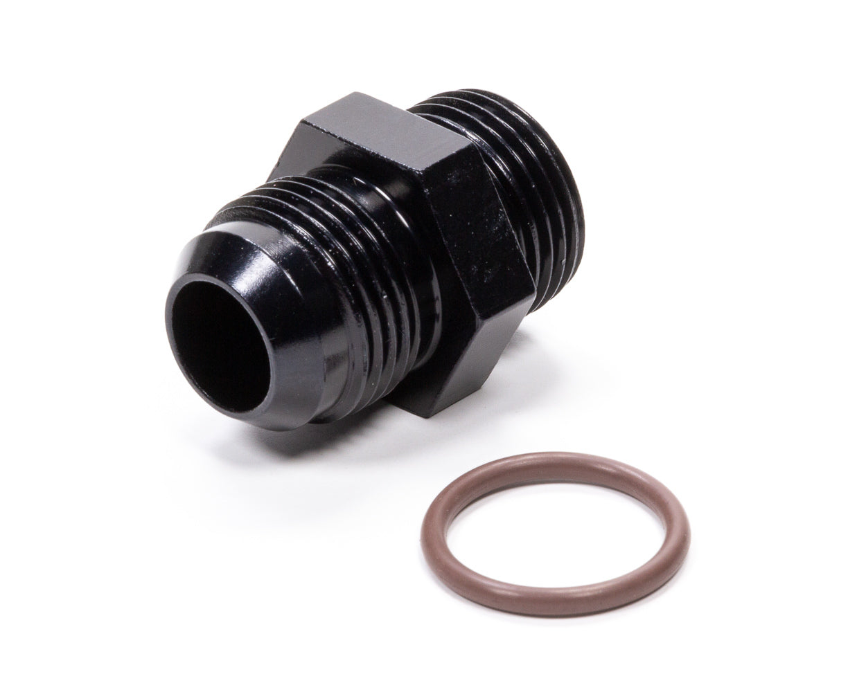 Fitting - Adapter - Straight - 12 AN Male to 12 AN Male O-Ring - Aluminum - Black Anodized - Each