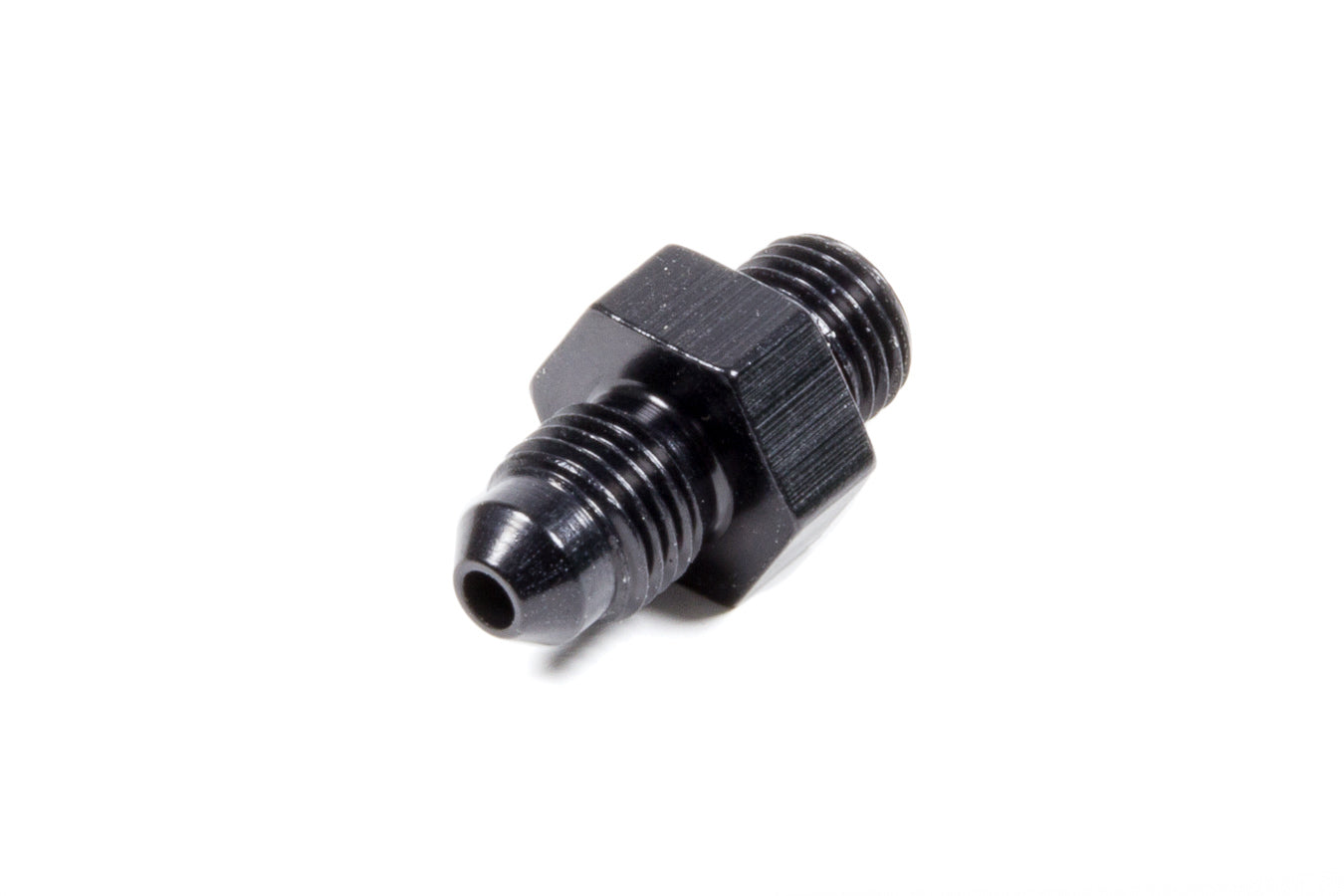 Fitting - Adapter - Straight - 3 AN Male to 3 AN Male O-Ring - Aluminum - Black Anodized - Each
