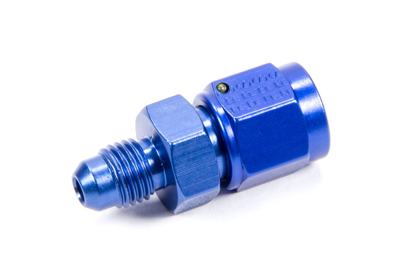 Fitting - Adapter - Straight - 6 AN Female Swivel to 4 AN Male - Aluminum - Blue Anodized - Each