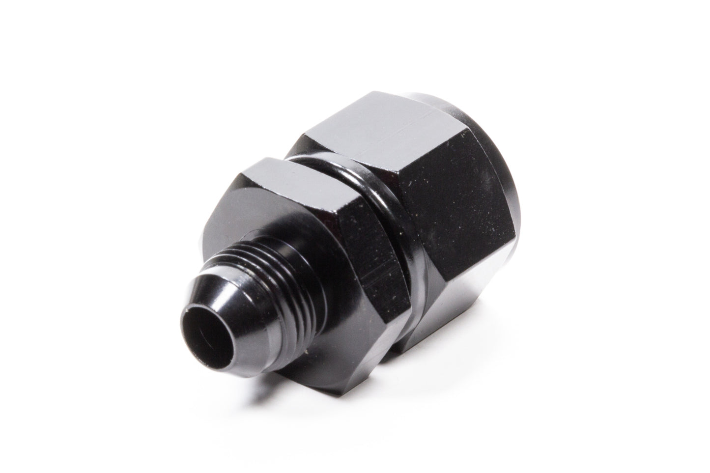 Fitting - Adapter - Straight - 12 AN Female Swivel to 10 AN Male - Aluminum - Black Anodized - Each