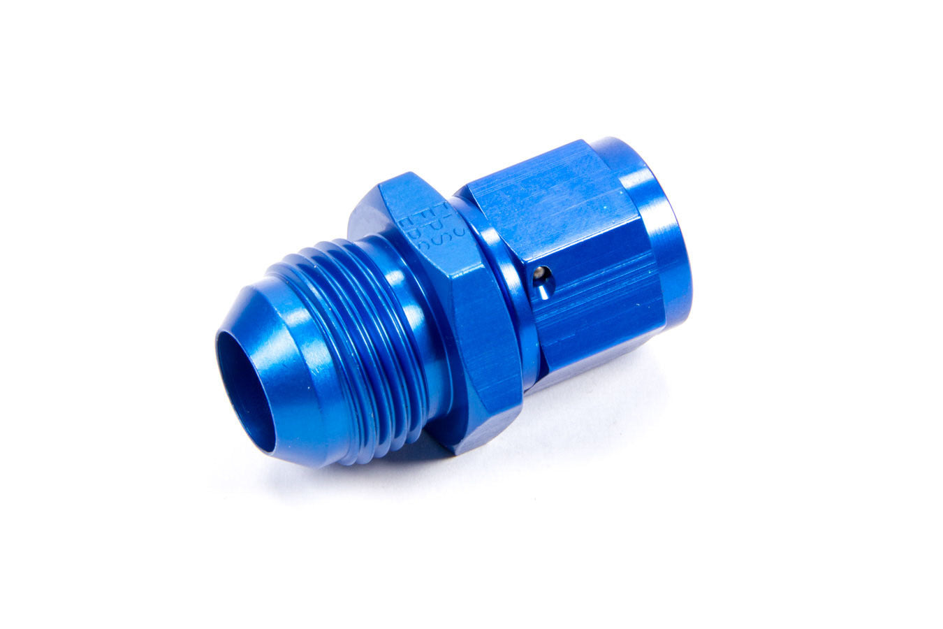 Fitting - Adapter - Straight - 10 AN Female Swivel to 12 AN Male - Aluminum - Blue Anodized - Each