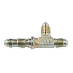 Fitting - Bulkhead Tee - 3 AN Male x 3 AN Male x 3 AN Male Bulkhead - Steel - Cadmium - Each