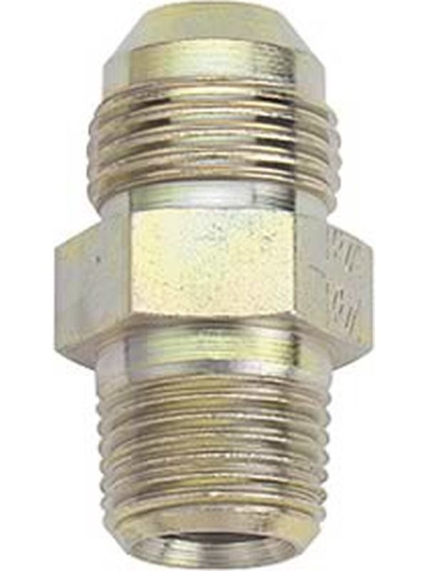 Fitting - Adapter - Straight - 8 AN Male to 3/8 in NPT Male - Steel - Zinc Oxide - Each