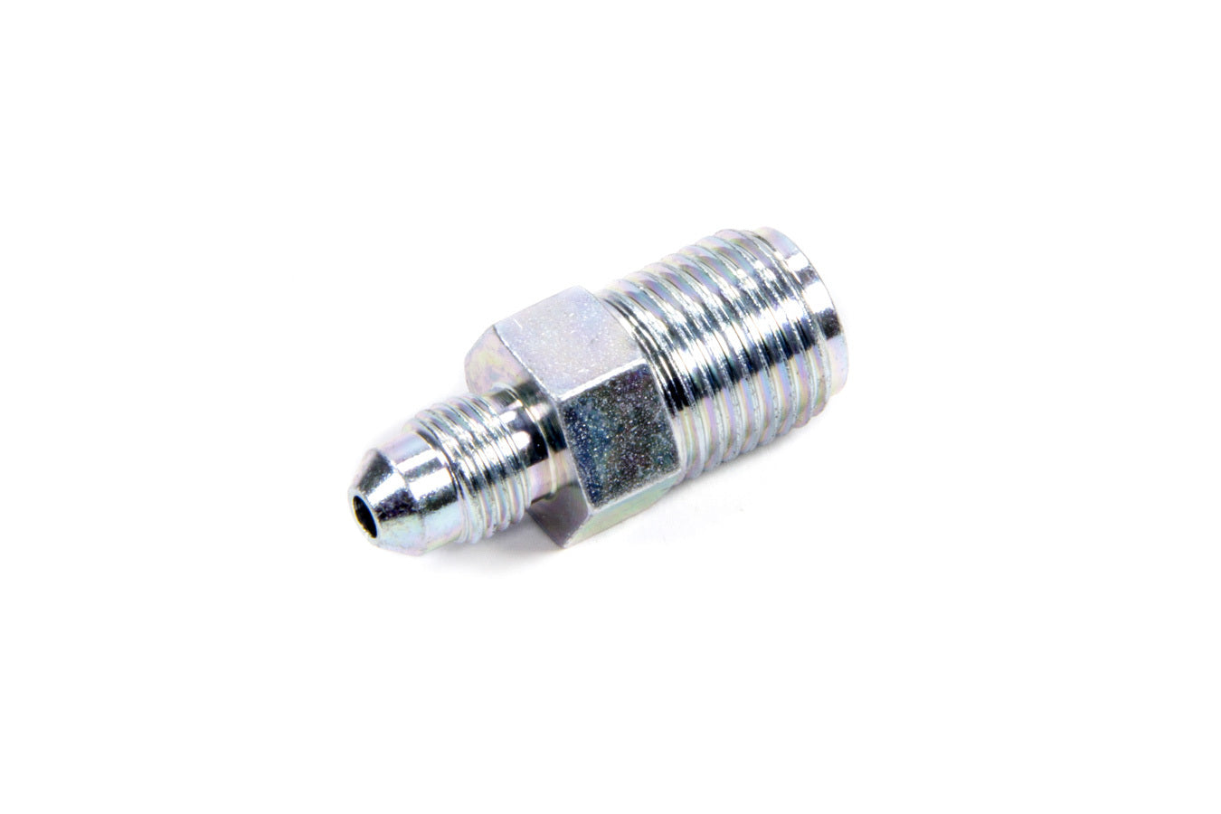 Fitting - Adapter - Straight - 3 AN Male to 9/16-18 in Inverted Flare Male - Steel - Zinc Oxide - 1/4 in Hardline - Each