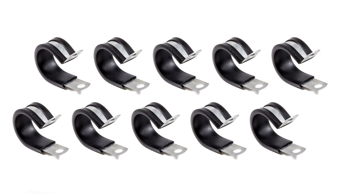 Line Clamp - Adel - 7/8 in ID - Rubber Lining - Aluminum - Set of 10
