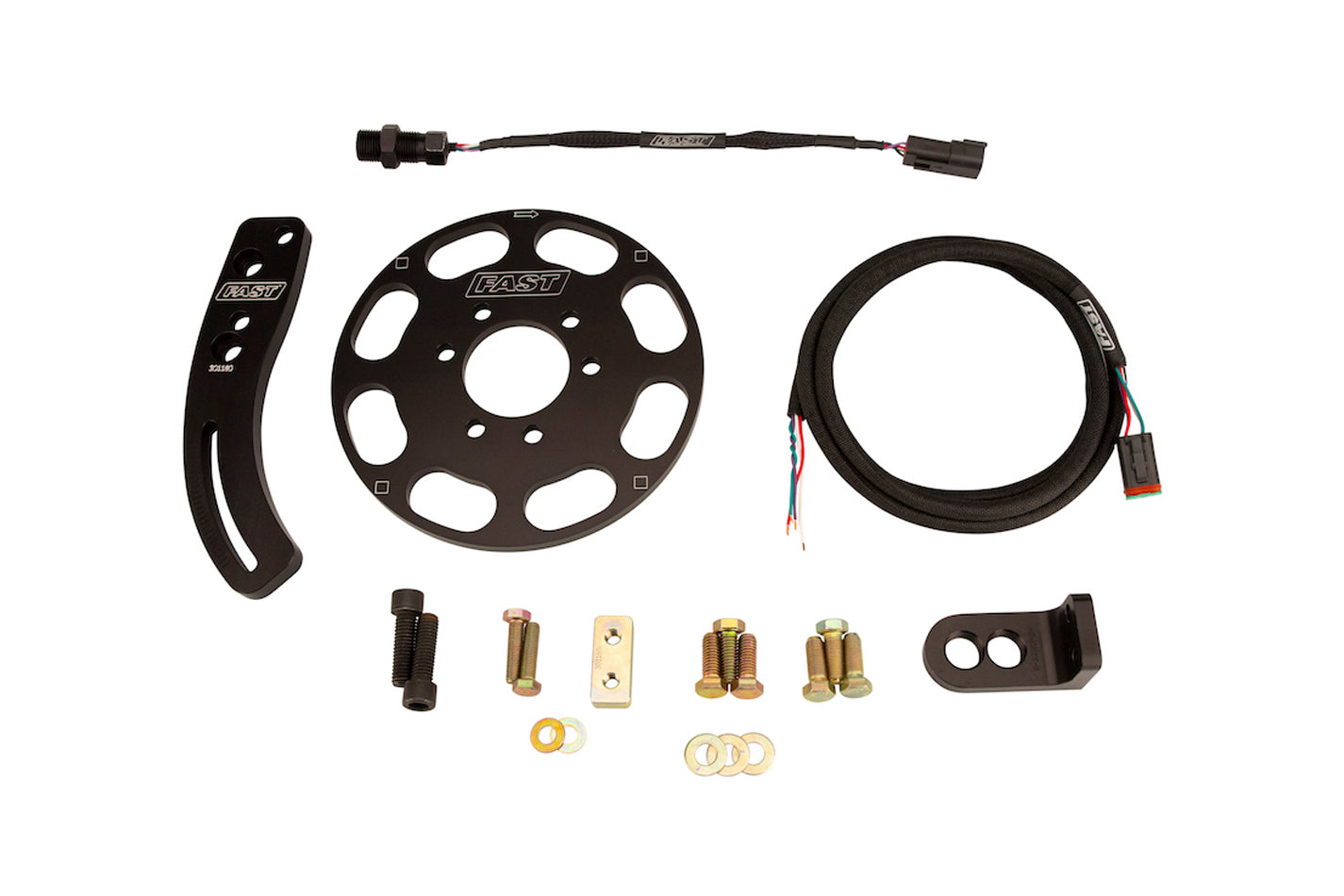 Crank Trigger Kit - Magnetic - Trigger Wheel / Pickup - Bracket / Hardware - 6.562 in Balancer - Small Block Ford - Kit