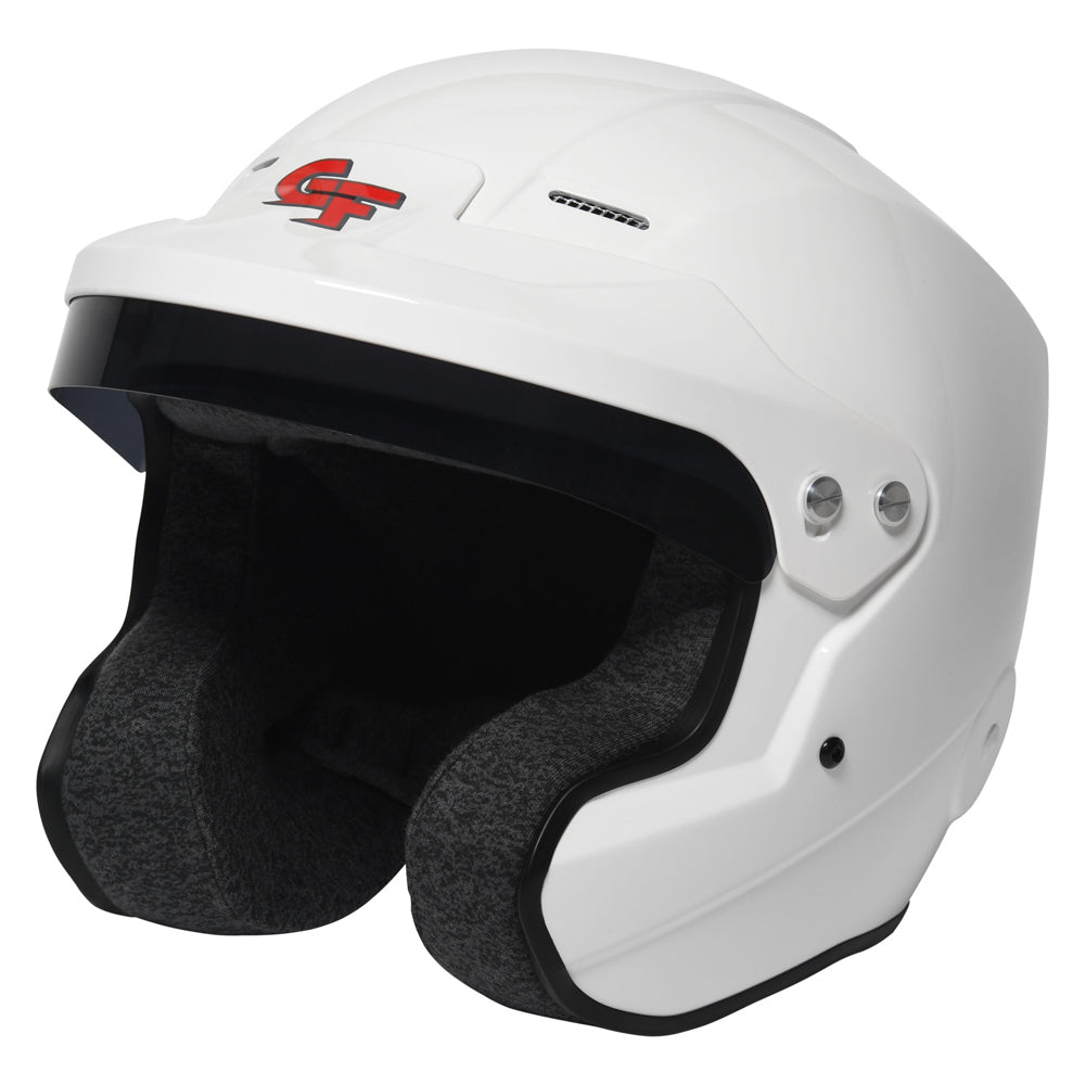 Helmet - Nova Open Face - Snell SA2020 - Head and Neck Support Ready - White - Large - Each
