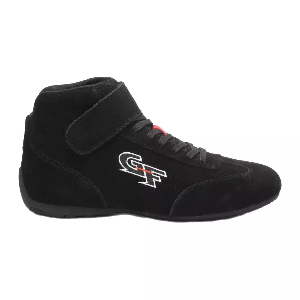 Shoe - G35 - Driving - Mid-Top - SFI 3.3/5 - Suede / Leather Outer - Fire Retardant Cotton Inner - Black - Size 11.5 - Pair