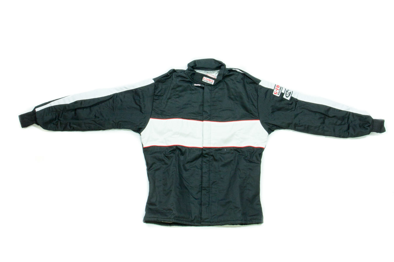 Jacket - Driving - GF505 - SFI 3.2A/5 - Triple Layer - Fire Retardant Cotton / Nomex - Black / White - Small - Each