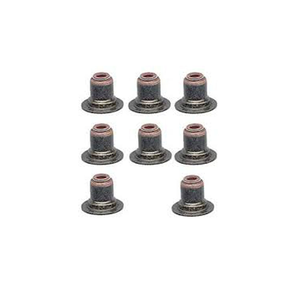 Valve Stem Seal - Positive Stop - 5/16 in Valve Stem - 0.500 in Guide - Rubber - Set of 8