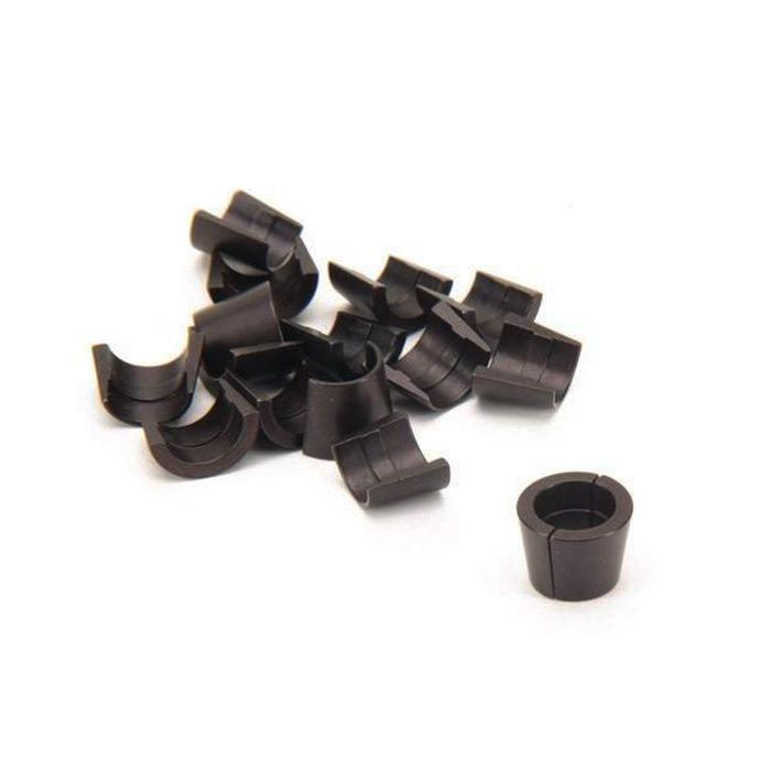 Valve Lock - 10 Degree - 11/32 in Valve Stem - Single Groove - Steel - Black Oxide - Set of 8