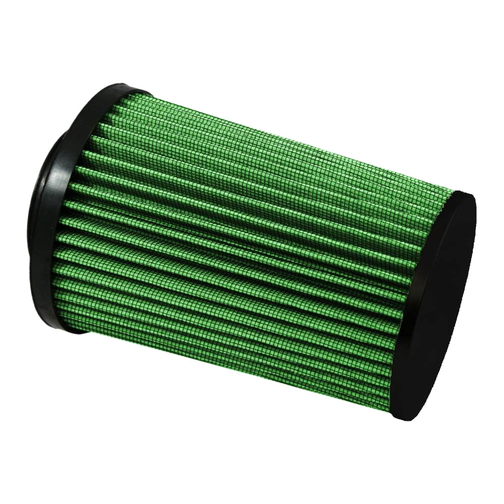 Air Filter Element - Clamp-On - Conical - 5.5 in Diameter Base - 4.75 in Diameter Top - 7.88 in Tall - 3 in Flange - Reusable Cotton - Green - Universal - Each
