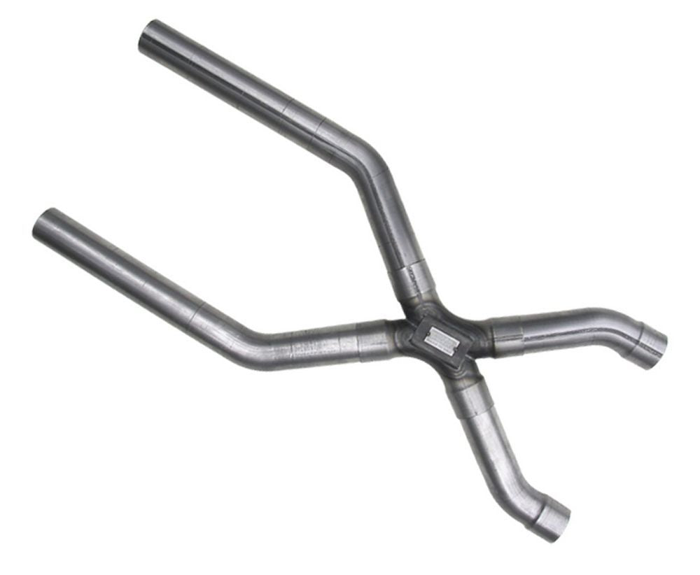 Engine & Accessories X-Pipe - X-Treme X-Junction Crossover System - Straight - 3 in Inlets - 3 in Outlets - Steel - Natural - Universal - Each