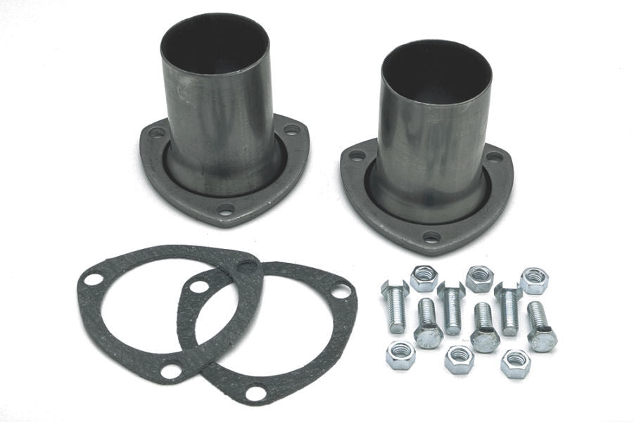 Collector Reducer - 2-1/2 in Inlet / Outlet - 3 Bolt Flange - Gaskets - Steel - Natural - Each