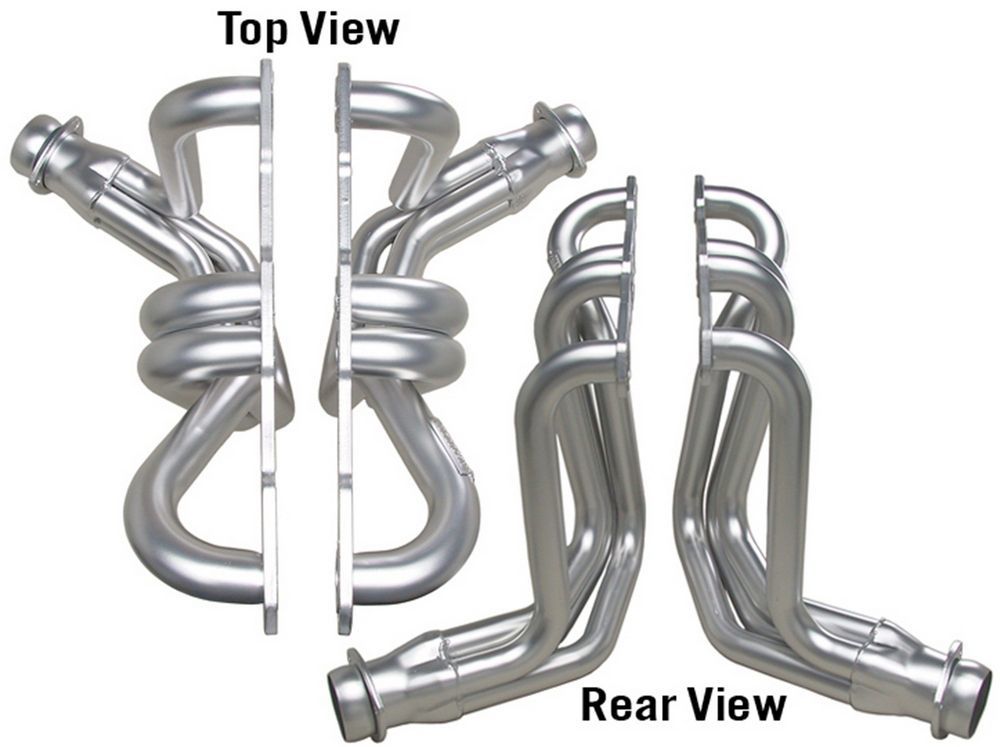 Headers - Elite Ultra-Duty - 1.625 in Primary - 3 in Collector - Steel - Metallic Ceramic - Small Block Chevy - Chevy A-Body / B-Body 1958-64 - Pair