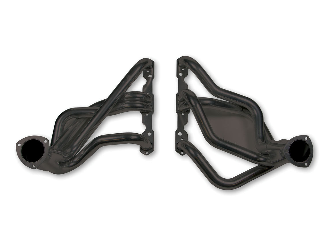 Headers - Super Competition - 1.75 in Primary - 3 in Collector - Steel - Black Paint - Small Block Chevy - GM A-Body / B-Body 1958-64 - Pair