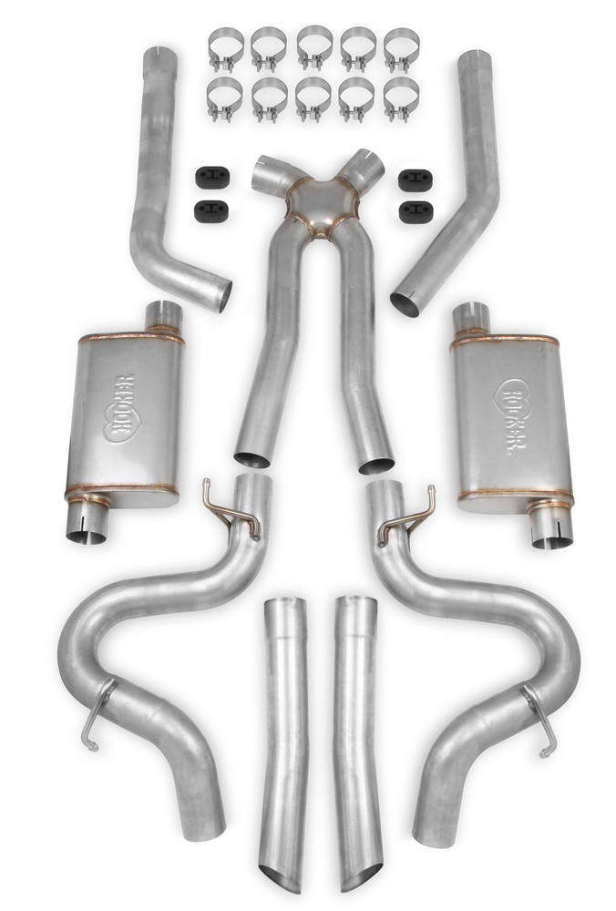 Engine & Accessories System - Header-Back - 3 in Tailpipe - 3 in Tips - Stainless - Natural - GM A-Body / G-Body 1978-88 - Kit