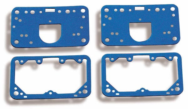 Carburetor Gaskets - Reusable - 0.063 in Thick - Composite - Fuel Bowls / Metering Blocks - Holley Carburetors - Kit
