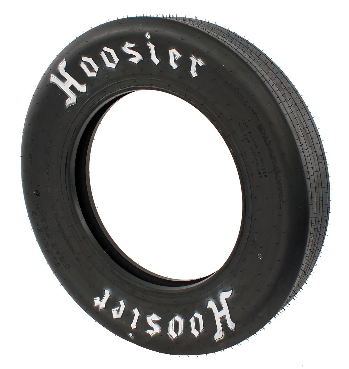 Tire Drag Front - 26.0 x 4.5-17 - Bias-Ply - Front Tire Compound - White Letter Sidewall - Each