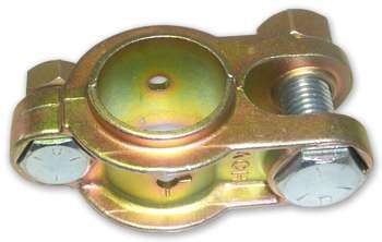 Panhard Bar Bracket - Frame Mount - Clamp-On - Adjustable - Cast Steel - Zinc Oxide - 1-3/4 in Tubing - Kit
