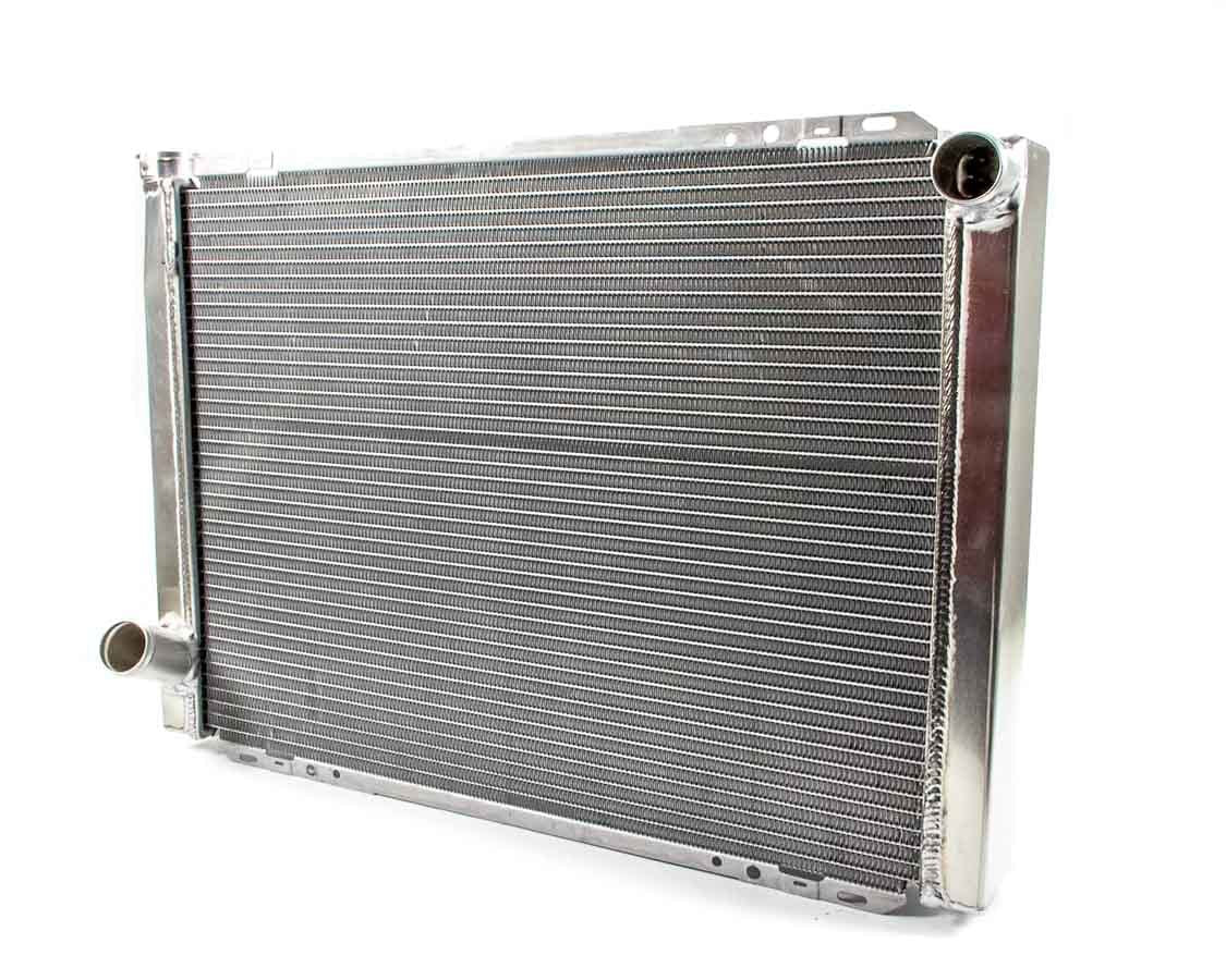 Radiator - 28.75 in W x 19.5 in H x 3 in D - Passenger Side Inlet - Driver Side Outlet - Aluminum - Natural - Each