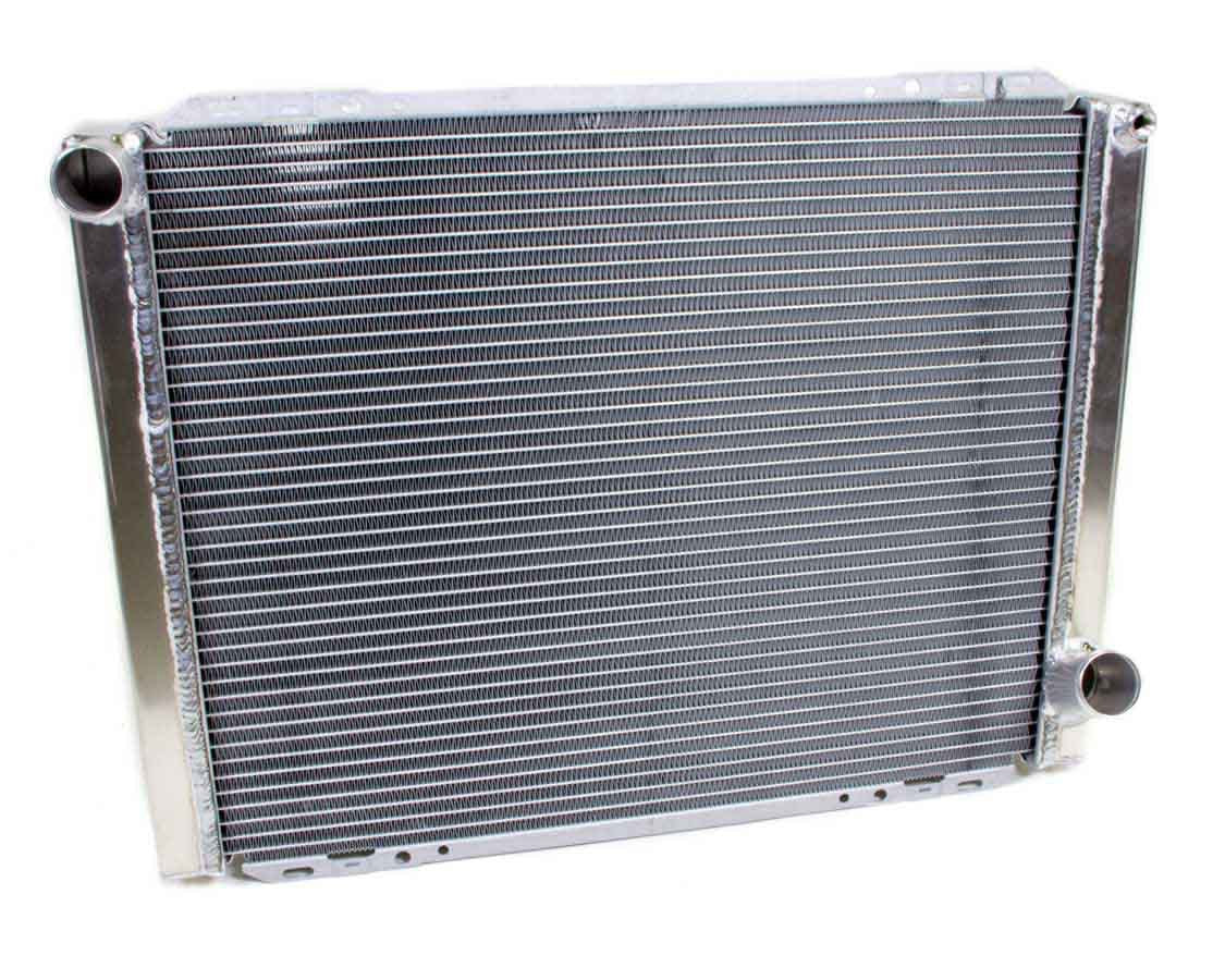 Radiator - 25.75 in W x 20 in H x 3 in D - Driver Side Inlet - Passenger Side Outlet - Aluminum - Natural - Each