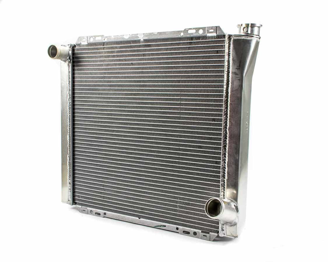 Radiator - 22.25 in W x 20 in H x 3 in D - Driver Side Inlet - Passenger Side Outlet - Aluminum - Natural - Each