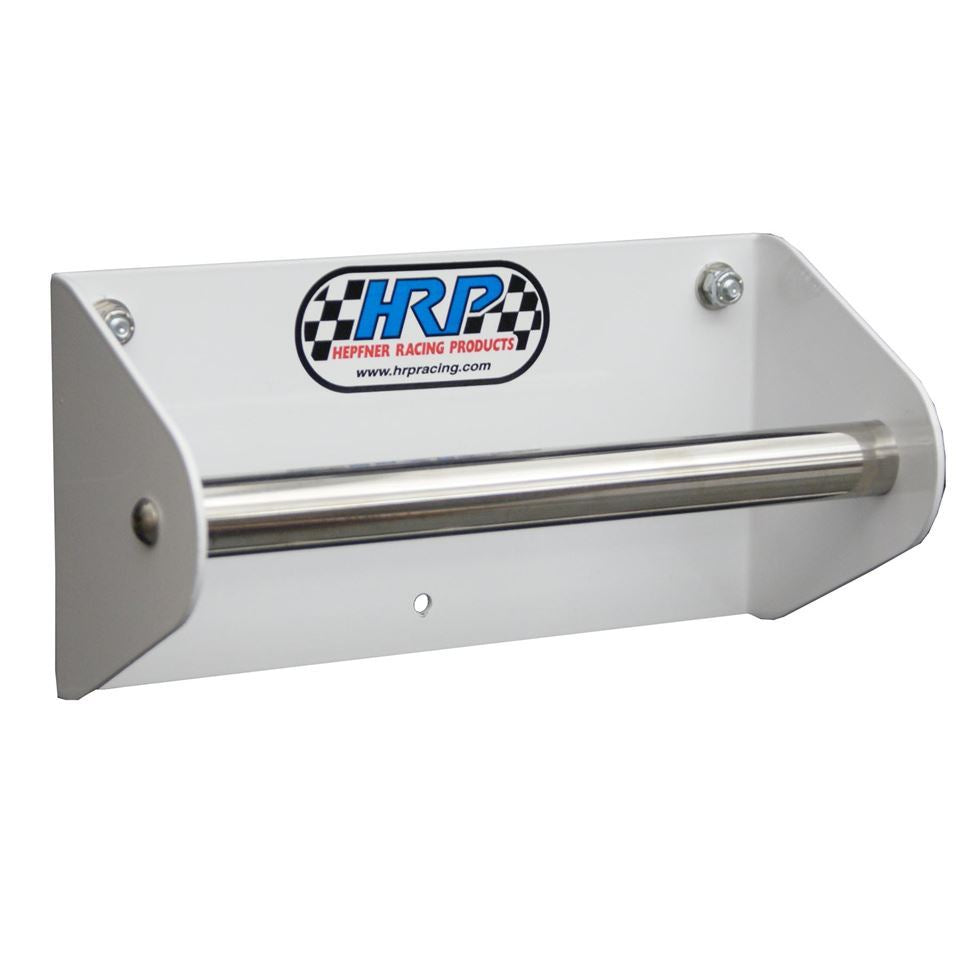 Tie Down Hanger - Wall Mount - 8 in Long - Aluminum - White Powder Coat - Each