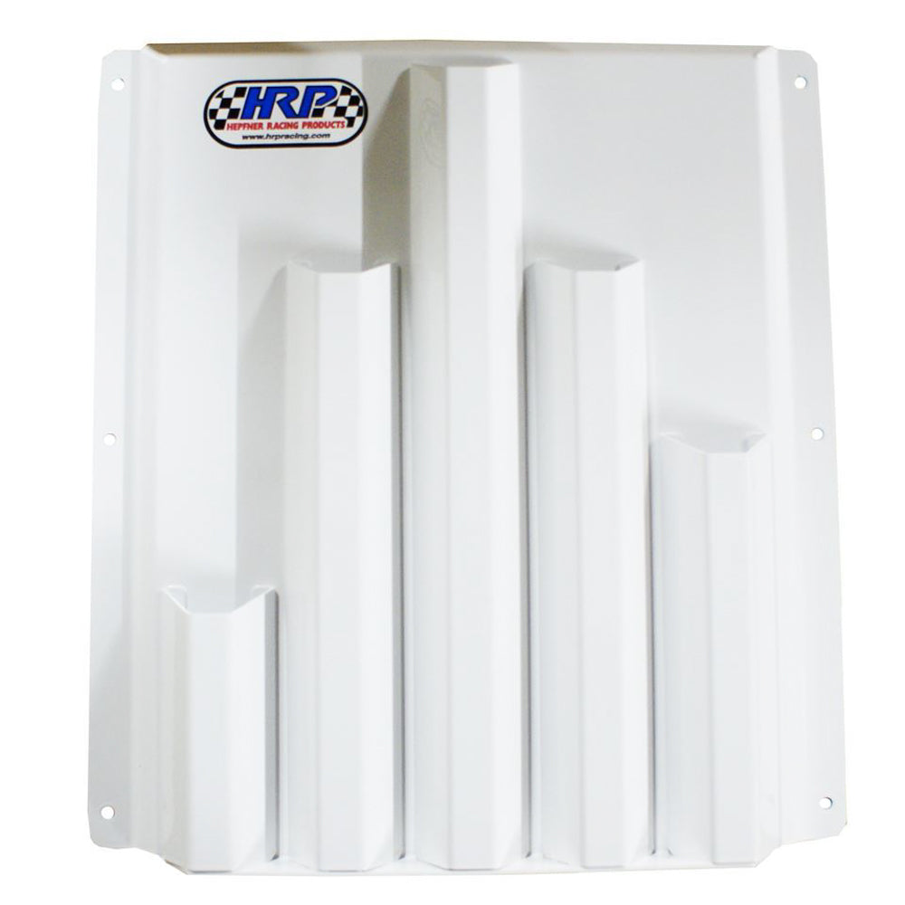 Cable Tie Holder - Wall Mount - 5 Compartments - 13 x 14 in - Aluminum - White Powder Coat - Each