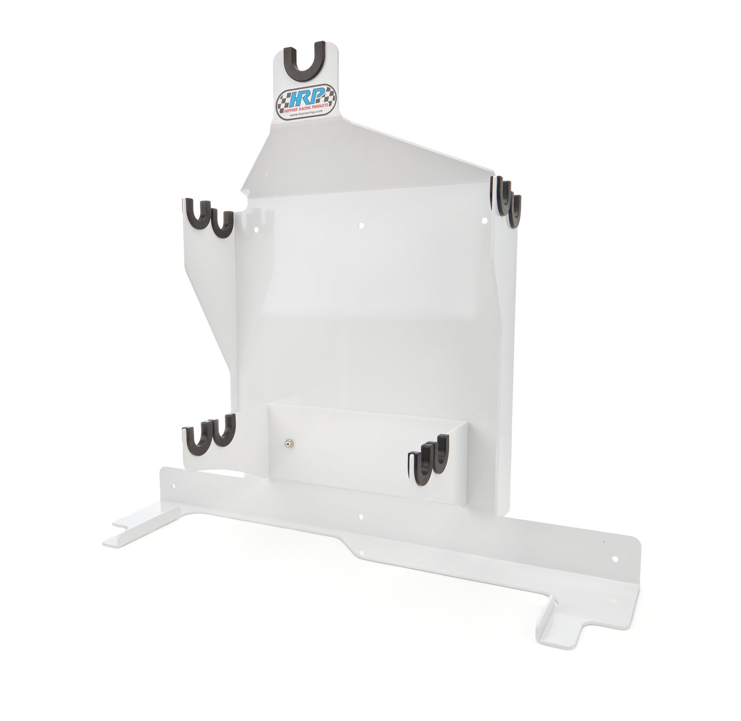 Nerf Bar and Bumper Rack - Wall Mount - U Channels - Aluminum - White Powder Coat - Each