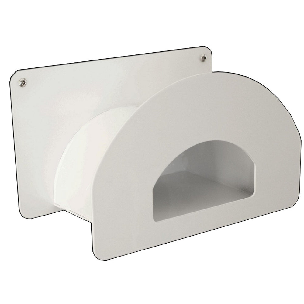 Air Hose Bracket - Wall Mount - Aluminum - White Powder Coat - Each
