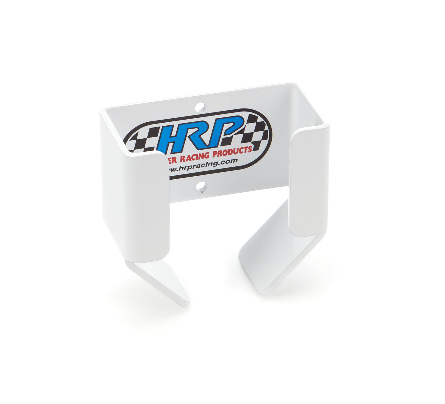 Tire Pressure Gauge Holder - Wall Mount - Aluminum - White Powder Coat - Small Tire Gauges - Each