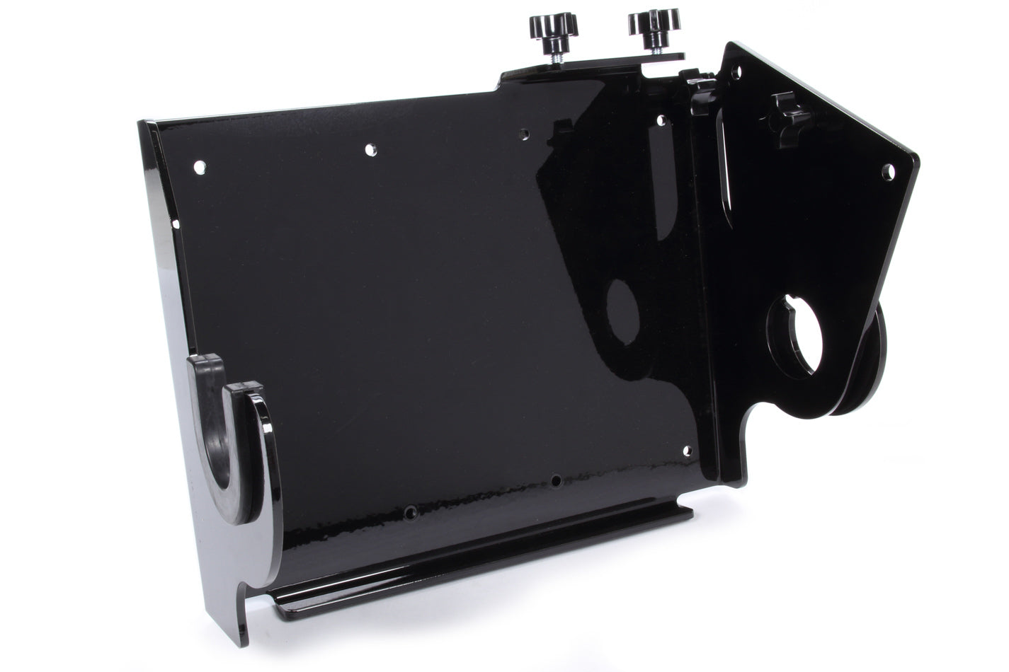 Steering Box Rack - Wall Mount - Aluminum - Black Powder Coat - Each