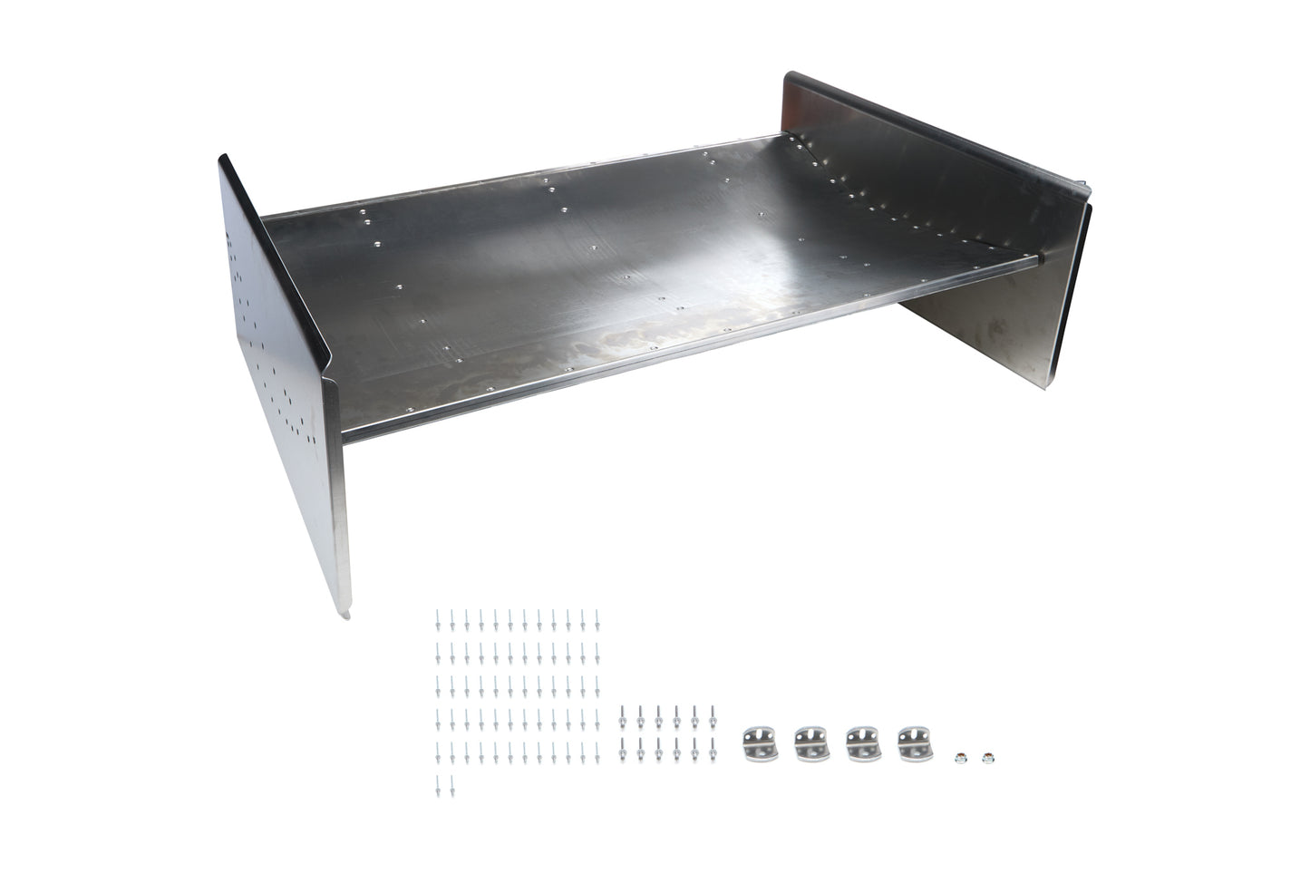 Nose Wing - 2 in Dish - Tall Boards - Aluminum - Natural - Sprint Car - Kit