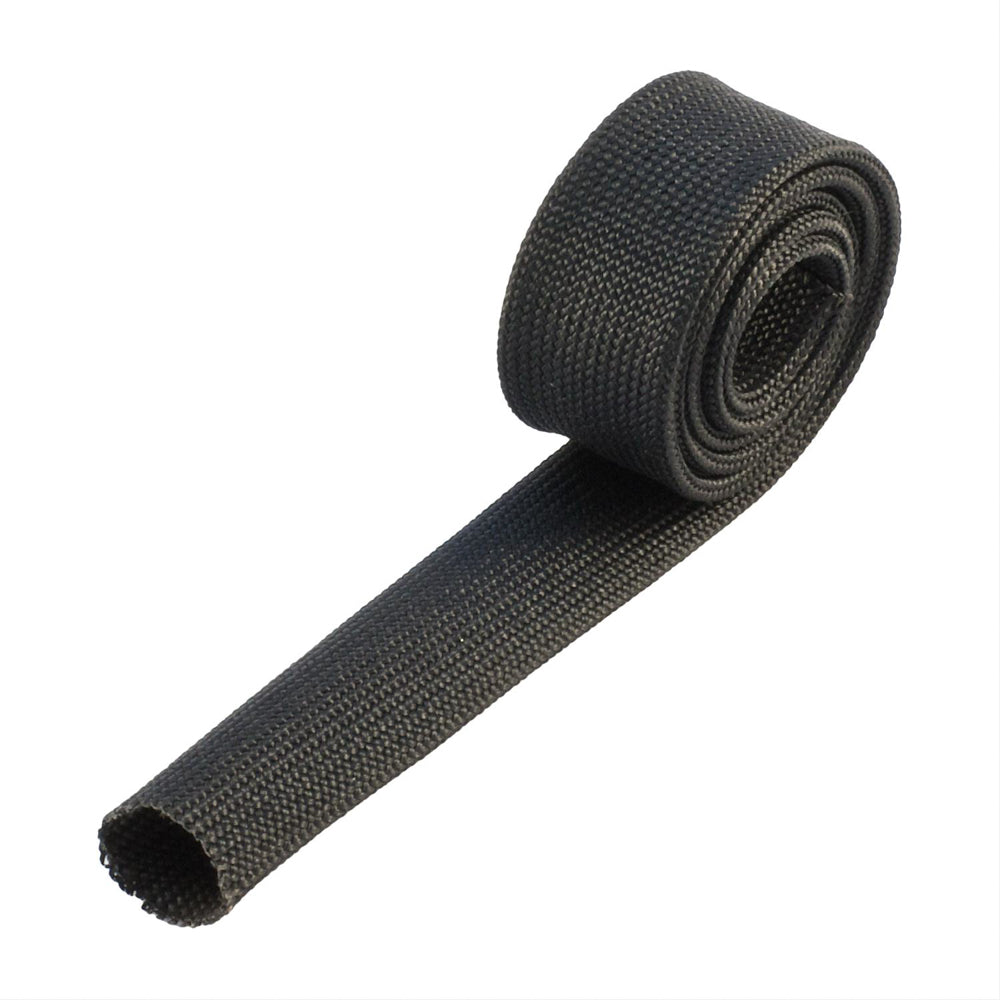 Hose and Wire Sleeve - 1/2 in ID - 2 ft Roll - 1100 Degrees - Fiberglass - Black - Each