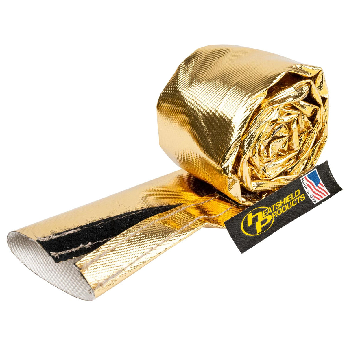Hose and Wire Sleeve - Cold Gold Sleeve - 1-1/4 in ID - 3 ft Roll - 1100 Degrees - Fiberglass - Gold - Each