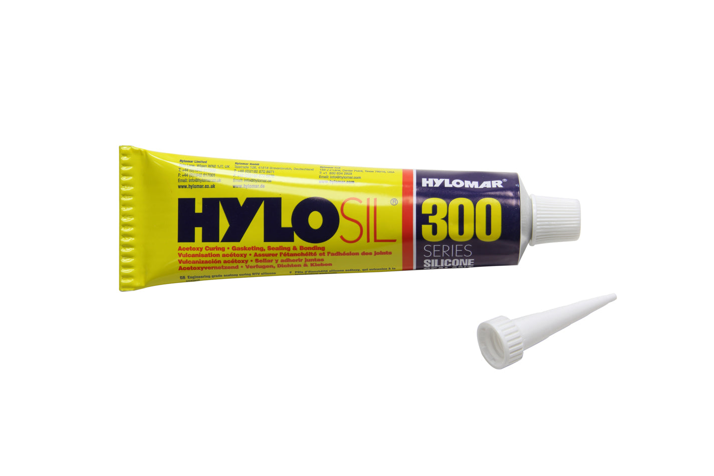 Sealant - Hylosil Hi-Temp - Black RTV Sealant - Silicone - 3.0 oz Tube - Each