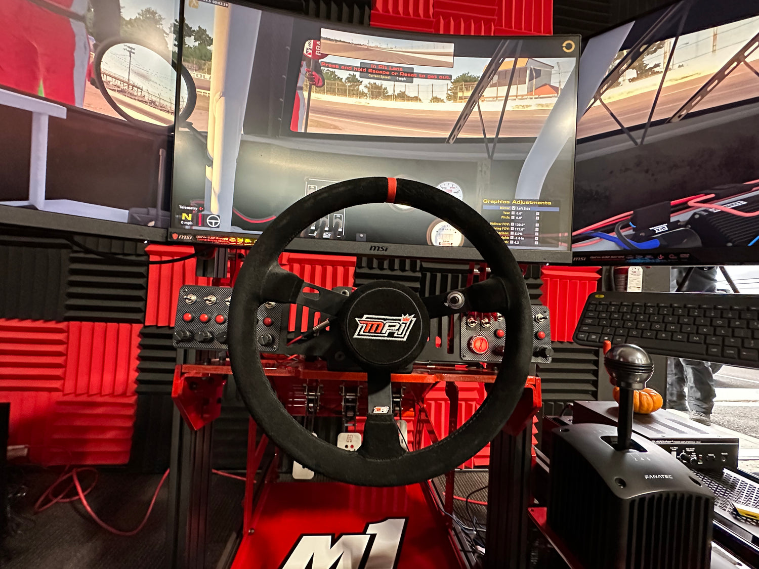 Image of Impel Motorsports racing simulator. 