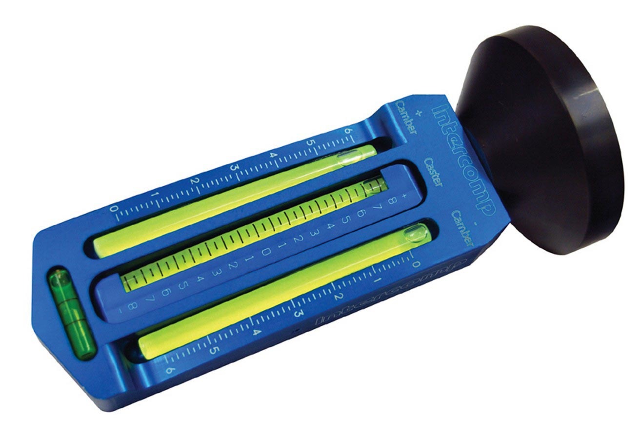 Caster / Camber Gauge - Analog - Magnetic Adapter - Carry Case - Aluminum - Blue Anodized - Each