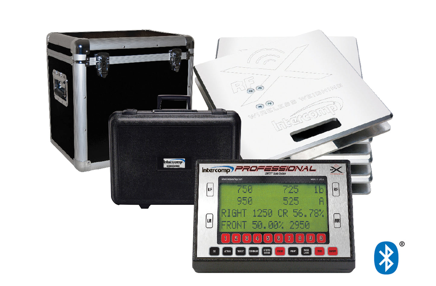 Vehicle Scale - SW777 - Electric - 15 in Square - 1500 lb Capacity Pad - Bluetooth / Wireless - Aluminum - Natural - Kit