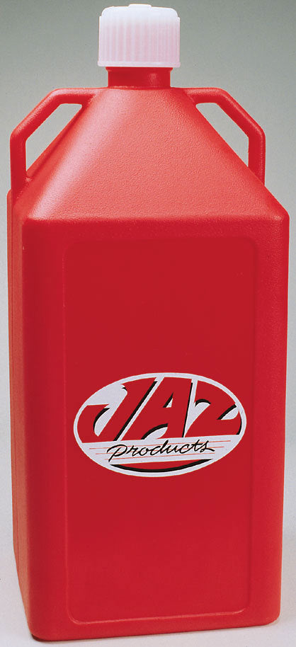Utility Jug - 15 gal - 13 x 13 x 30 in Tall - O-Ring Seal Cap - Square - Plastic - Red - Each