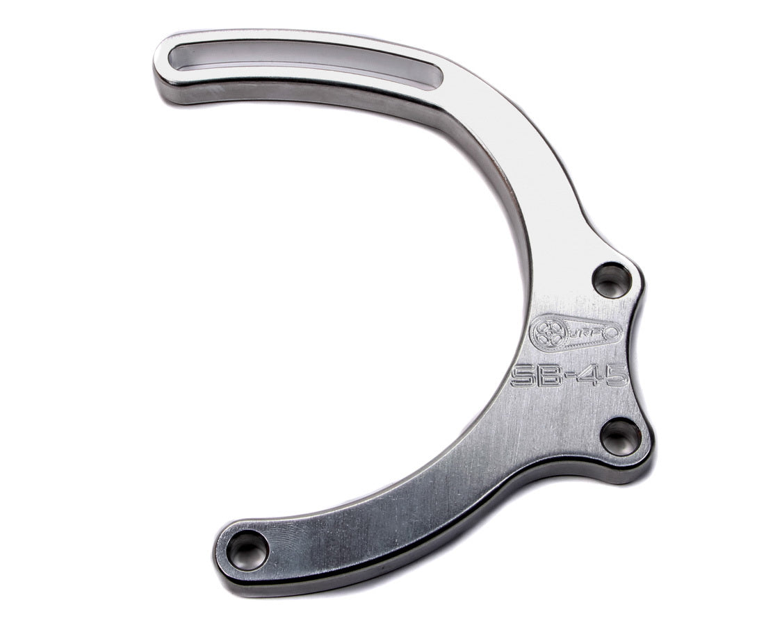 Alternator Bracket - Passenger Side - Mid-Mount - Water Pump Mount - Aluminum - Natural - Short Water Pump - 45 amps Alternators - Small Block Chevy - Kit