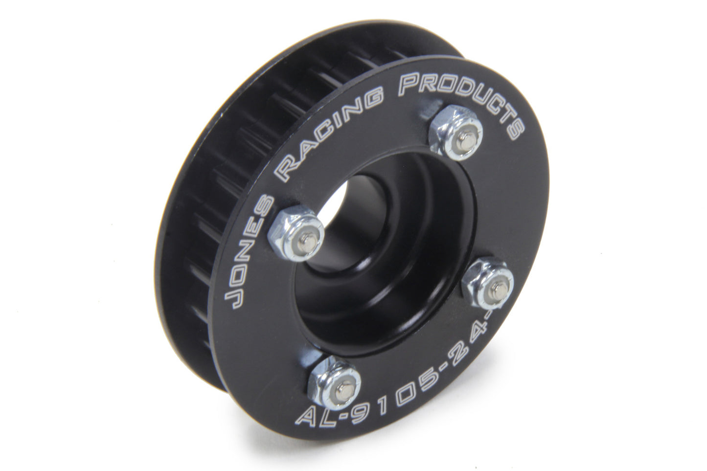 Alternator Pulley - HTD - 24 Tooth - 17 mm Bore - Aluminum - Black Anodized - Universal - Each