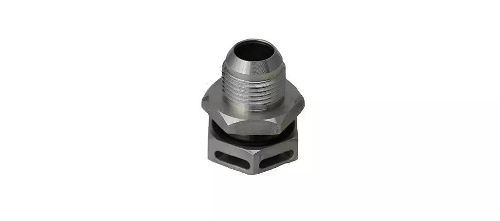 Fitting - Positive Seal - Vented - 10 AN Male - Aluminum - Clear Anodized - Each