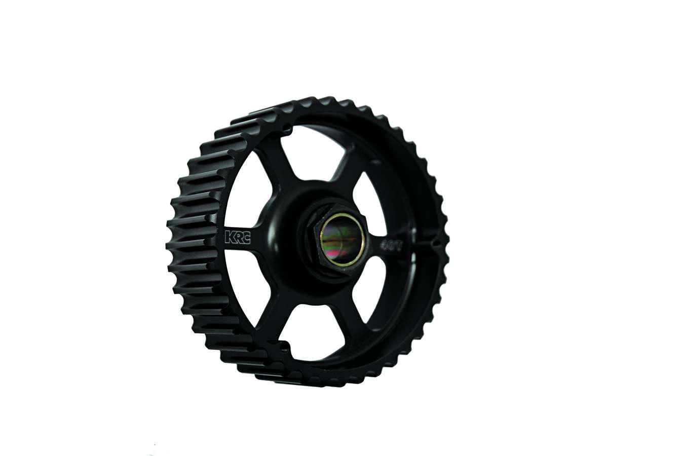 Oil Pump Pulley - HTD - 40 Tooth - 30 mm Wide - C-Lok Clamp - Aluminum - Black Anodized - Each